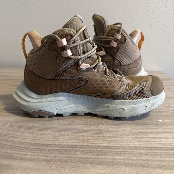 Hoka One One Anacapa 2 Mid GTX Gore-Tex Hiking Shoes Women’s Size 7 B Dune Ice - Picture 11 of 12